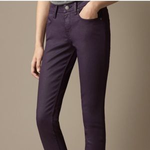 Burberry Brit Coated Jeans Purple Size 27